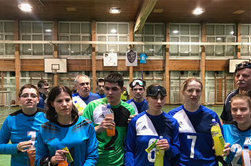 A Csörgőlabda Magyar Bajnoki fordulón készült csoport kép