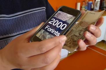 bankjegyfelismerő okostelefon